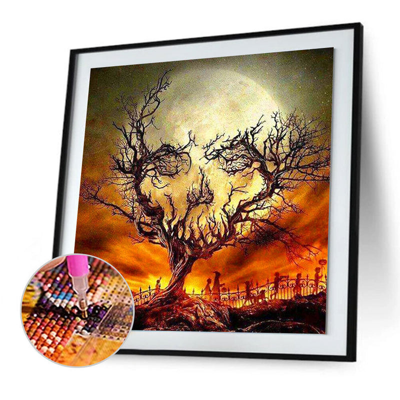 5D Halloween Tree DIY Diamond Embroidery Paintings Full Drill Cross Stitch