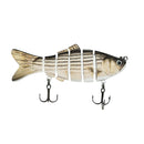 10cm 17g Topwater Fishing Lures Crankbait Artificial 6 Segments Hard Bait Tackle