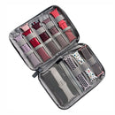 Portable Watch Strap Organizer Watch Band Storage Bag Travel Case (Grey) Newly