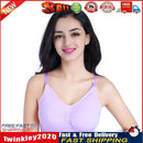 Pregnant Women Pad Feeding Bra Nursing Front Closure Clothes (XXL Purple) Newly