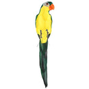 Simulation Parrot Hanging Decals Bird Ornament Gardening Decor Props (Green