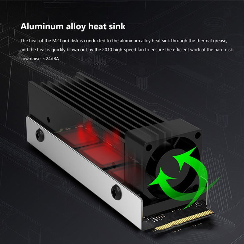 Drive Thermal Pad Drives Radiator M.2 2280 Heat Sink Cooling Fan SSD Heatsink