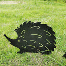 Garden Statue Pile Plug-in Posts Standing Hedgehog Decoration Silhouette Stakes