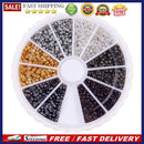 3000pcs 6colors/box 2mm Brass Round Crimp End Beads for Jewelry Accessories