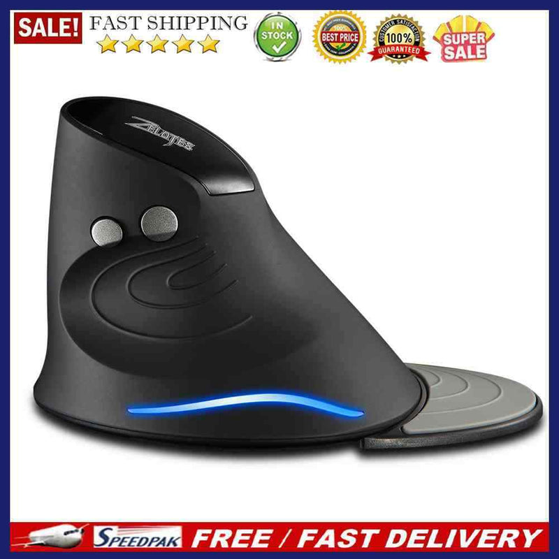 ZELOTES Gaming Mouse Upright Optical Mouse Wireless 6 Button Desktop Game Mouse