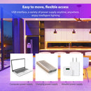 1CH Brightness Adjustment 5V USB Knob LED Strip Light Dimmer Switch (White)