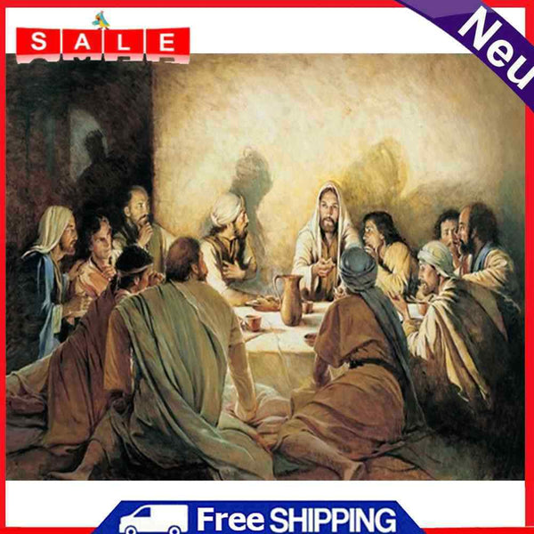 Oil Paint by Numbers Jesus Canvas Artwork Living Room Wall Picture Decoration