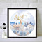 Digital Paint Circular Pattern Painted By Numbers Canvas