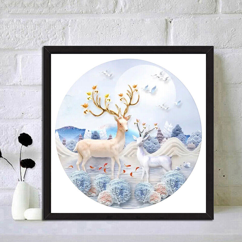 Digital Paint Circular Pattern Painted By Numbers Canvas