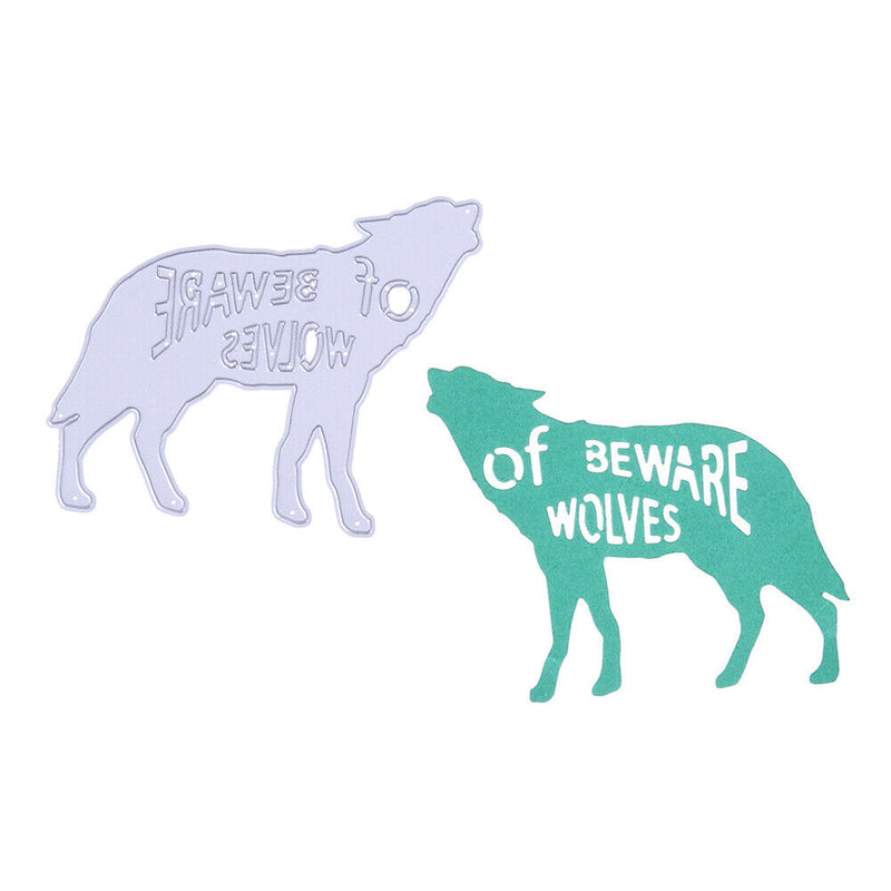 Wolf, Cutting the DIY Craft Stencils Decor Tool Set Sc