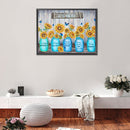 5D DIY Diamond Painting Partial Special Shape Drill Vase Flower Picture Wall