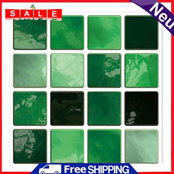 10pcs Retro Floor Tiles Wall Stickers Self-Adhesive Waterproof PVC Decals Mural