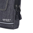 Male Oxford Cloth Mobile Phone Holder Zipper Outdoor Jogging Sports Running Bag