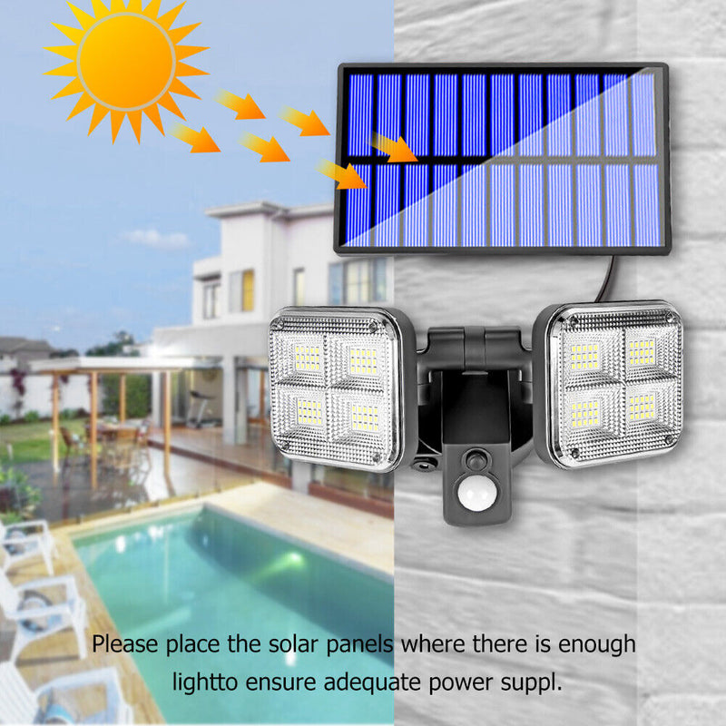 120LED Solar Wall Light 3 Modes Waterproof Folding Deform Induction Outdoor Lamp