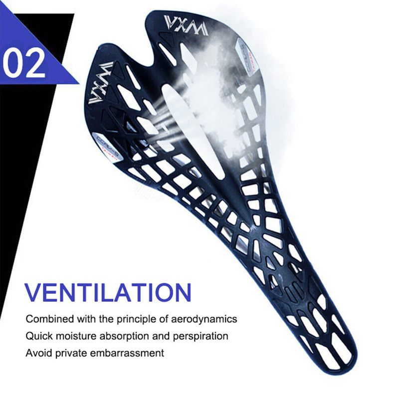 Mountain Bike Saddle Road Bicycle Breathable Spider Seat Cushion (Black) Newly