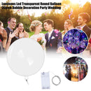 LED Luminous Transparent Bobo Balloon Bouquet Rose Ball Valentine's Day Decor U.