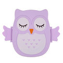 Cartoon Owl Lunch Box Food  Storage Container Portable Bento Box(Purple) Newly