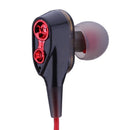 3.5mm Sport Wired In-ear Earphones Headset Mobile Phone Earbuds(Red)