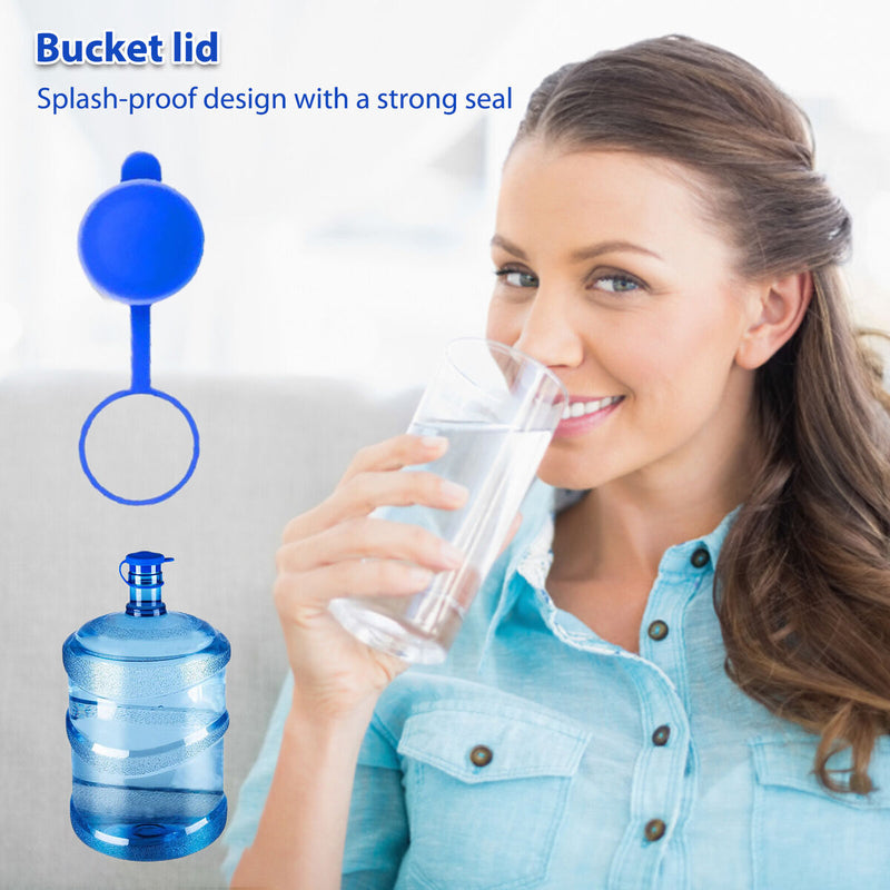 Water Jug Cap - Reusable Bottle Caps No-Spill Jug Lid for 55mm Bottles (Pack 5)