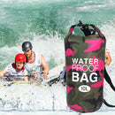 Waterproof Swimming Bag Camouflage Outdoor Camping Dry Sack (10L Rose Red) Newly