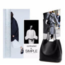 4pcs Set Women Bag Fashion Solid PU Single Shoulder Messenger Bags(Black)