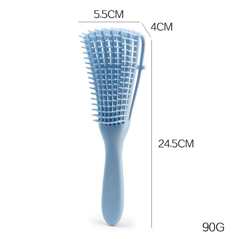 Detangling Hair Brush Massage Wet Comb Detangler Hairbrush (Light Blue) Newly