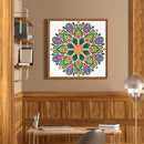 DIY Mosaic Mandala Pattern Part Special Shape Diamond Painting Kit (YK134) Newly