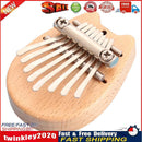 Mini 8 Keys Kalimba Mahogany Thumb Piano w/ Lanyard Percussion Instrument  Newly