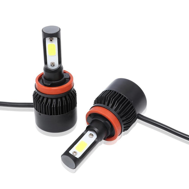 1 Pair H11 Car LED Headlight Kit 6500K 8000LM Hi-Low Beam Headlamp Bulbs