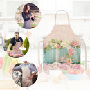 Flowerpots Kitchen Cotton Linen Apron Home Cooking Baking Bibs for Coffee