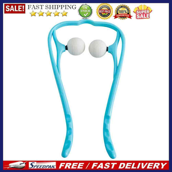 Dual Trigger Point Cervical Neck Massager Hand Roller Neck Shoulder Leg Slimmer