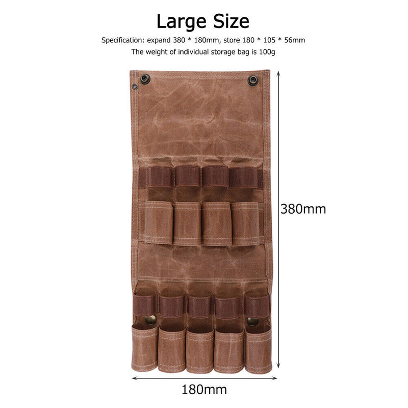 Outdoor Spice Bottle Bags Portable Camping Seasoning Bottles Bag (Large)