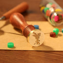 Retro Plant Pattern Wood Handle Wax Seal Stamp Post Decor Craft (Wax Seal-5