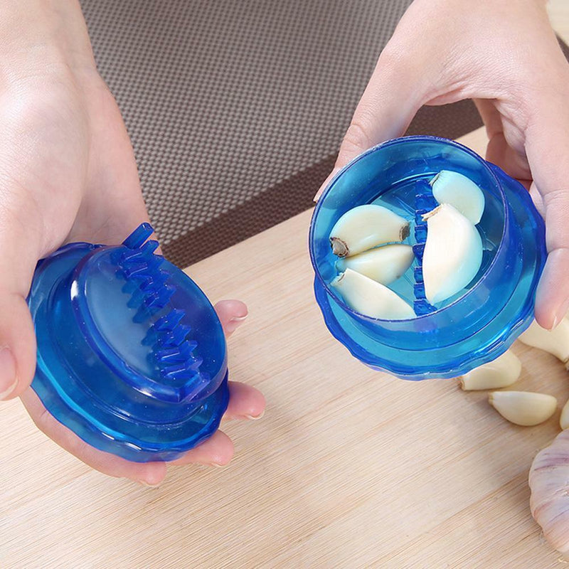 Blue Garlic Press Chopper Ginger Mincer Hand Presser Kitchen Crusher Grinde Z2B1