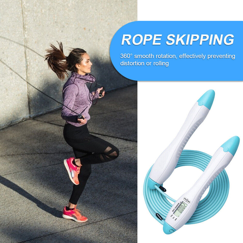 Skipping Rope 60-Second Counter Calorie Jump Ropes Fitness Workout Equipment