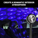 USB Car Atmosphere Blue Star Light Mini LED Projection Night Lamp Star P9V2