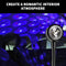 USB Car Atmosphere Blue Star Light Mini LED Projection Night Lamp Star P9V2