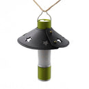 PU Leather Flashlight Lampshade Waterproof Camping Tent Light Cover (Black)