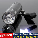 Mini 9 LED Flashlight 3 AAA Battery Operated Pen Light Torch with Lanyard Newly
