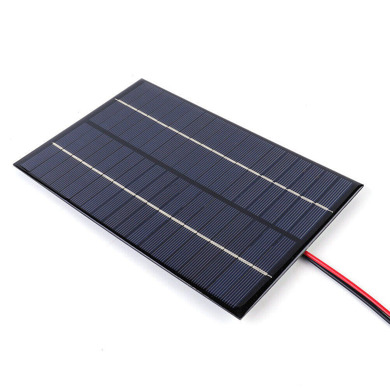 Waterproof Solar Panel 8W Polycrystalline Board 200x130mm for 12V-18V Batte