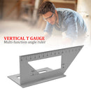 45/90 Degree Gauge Right Angle Ruler Measuring Woodworking Tool Protractor