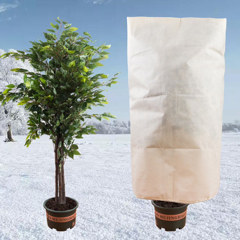Winter Plants Warm Cover Garden Tree Shrub Protection Bag Beige (0.8x1.2m) Newly