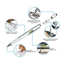 Ruler Notebook Phone 6 In 1 Touch Pen Stylus Ballpoint Spirit Level Screwdriver