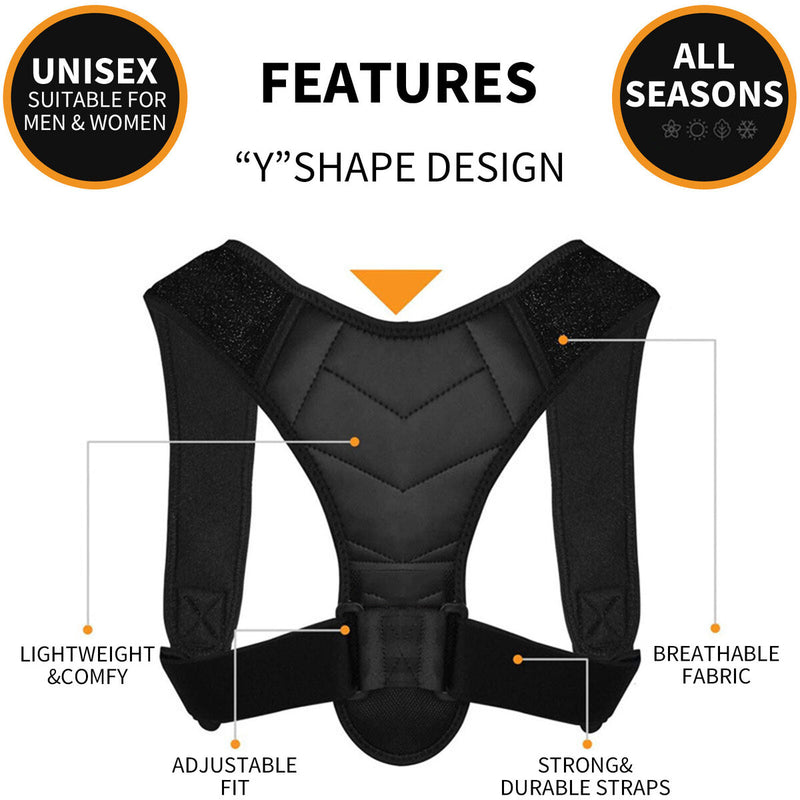 Posture Corrector Men Women Upper Back Brace Back Straightener Support Newly