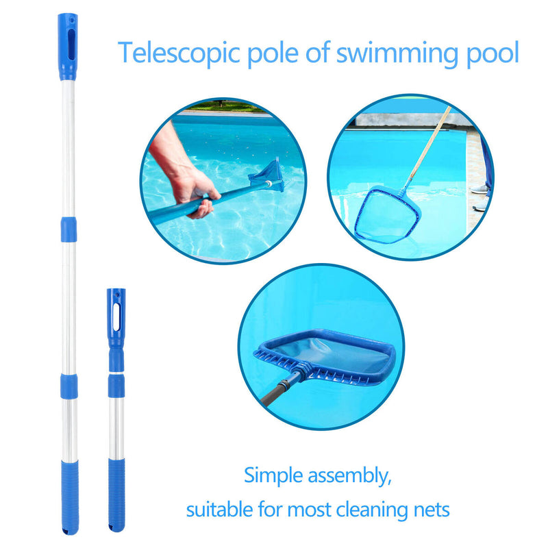 Telescopic Pool Pole Extension Rod for Cleaning 3-Section for Pool Skimmer Net