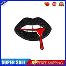 Sexy Black Lips Brooches Badge for Women Men Jacket Shirts Enamel Pins Jewelry