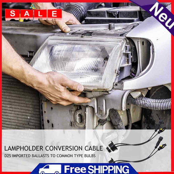 2pcs Car D2S D4S HID Ballast Amp Harness Adapter Holder Female Male Ka