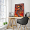 Oil Paint by Numbers Fire Dragon Canvas Artwork Living Room Picture Decoration