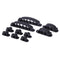 10Pcs Cable Cord Wire Line Organizer Plastic Clips Ties Fixer Holder Black