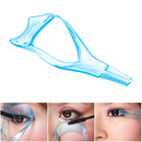 3 In 1 Mascara Shield Guide Guard Lash Curler Applicator Comb Makeup(Blue) Newly